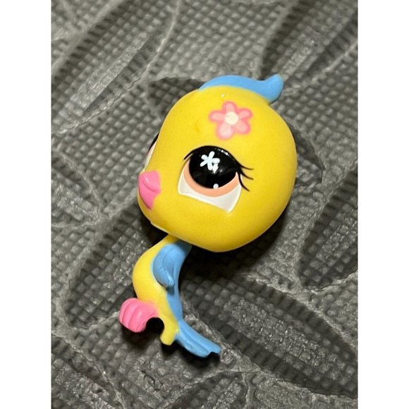 Littlest Pet Shop LPS Yellow Parakeet‎ Bird #546 Easter Egg Set 546 Flower head - Picture 4 of 5